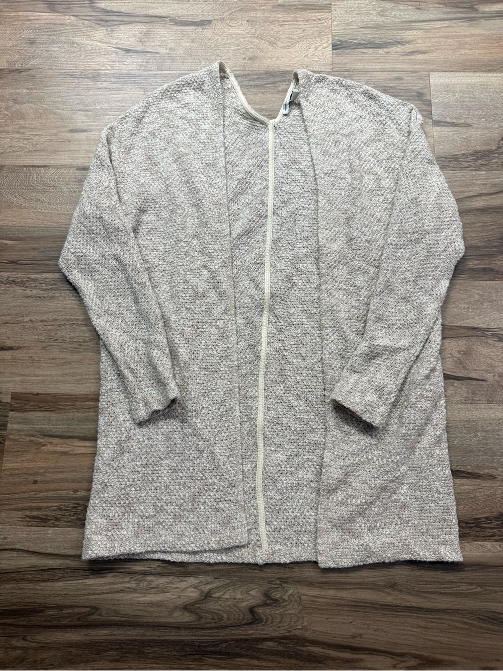 American Eagle Outfitters Open-Front Long Cardigan - Light Beige